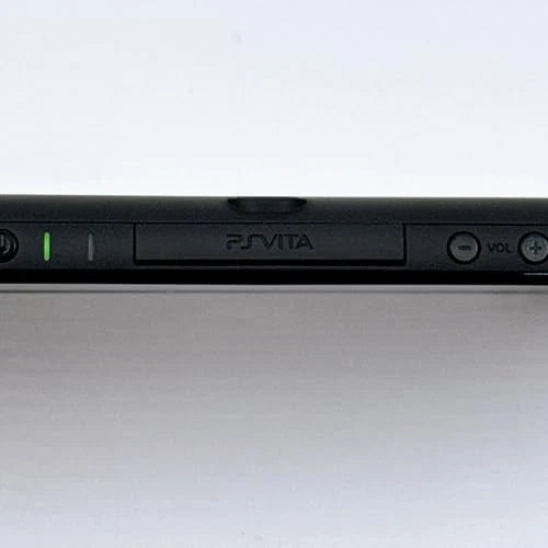 PS Vita 2000 console slim handheld gaming system Sony portable gaming device WiFi model touchscreen OLED replacement LCD lightweight rechargeable retro gaming console for PlayStation fans bottom