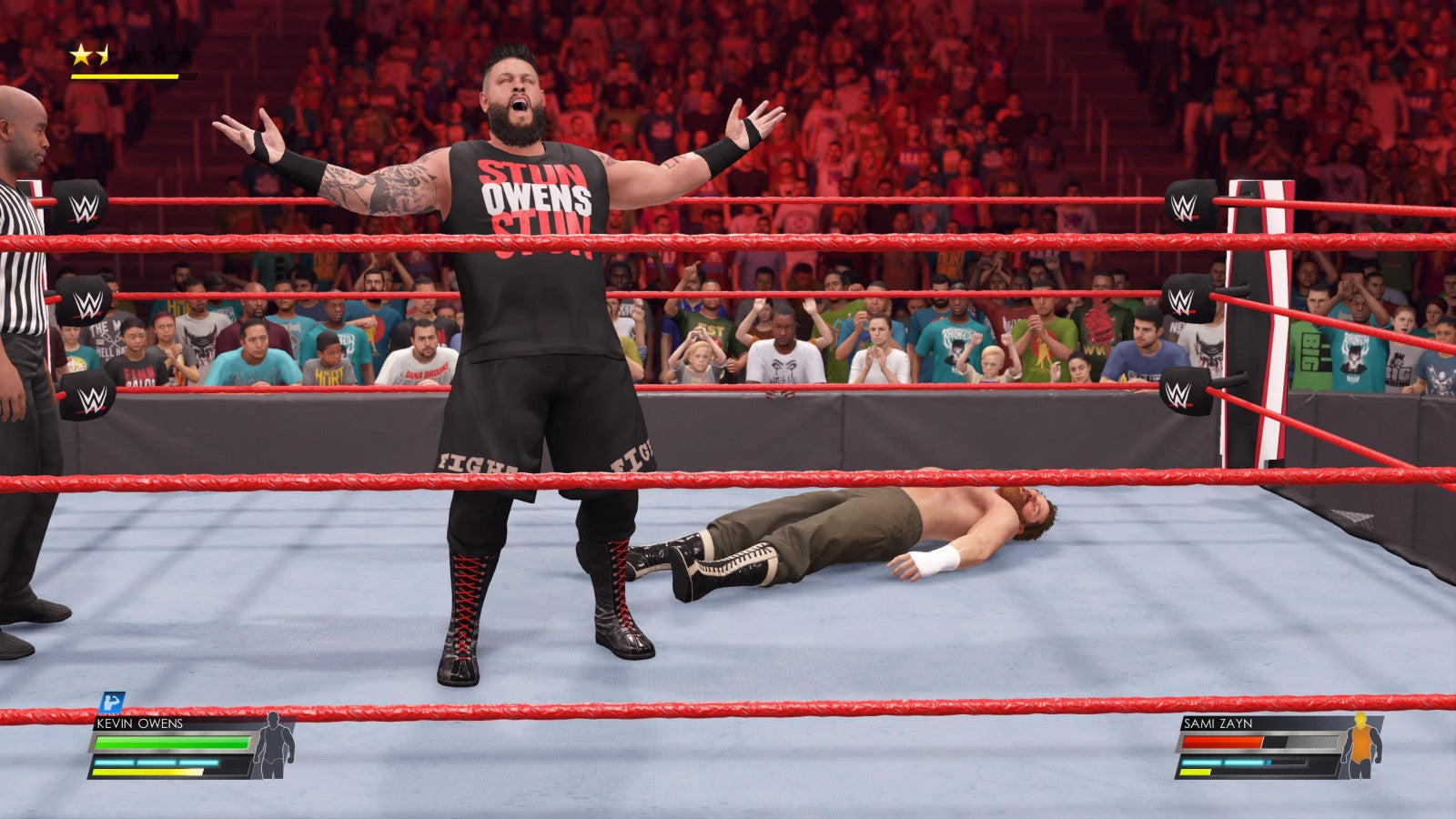 WWE 2K22 Xbox One video game, professional wrestling, sports entertainment, fighting gameplay, multiplayer modes gameplay screenshot