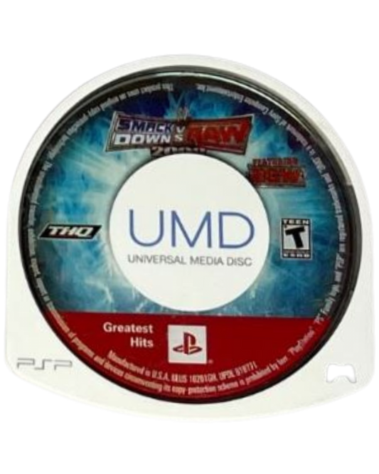 WWE SmackDown vs Raw 2008 Greatest Hits PlayStation Portable game featuring realistic wrestling gameplay, extensive WWE roster, and fast-paced sports entertainment action disc cartridge