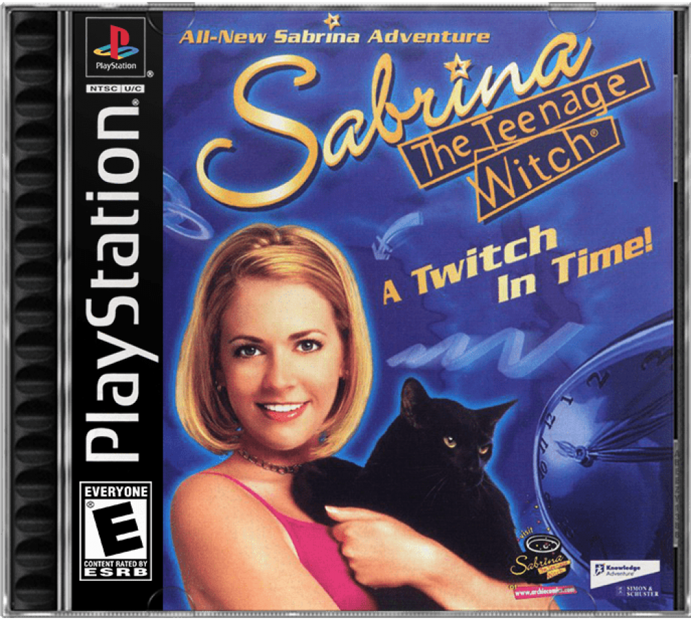 Sabrina the Teenage Witch: A Twitch in Time cover art for PlayStation 1 (PS) video game
