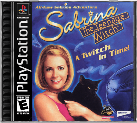 Sabrina the Teenage Witch: A Twitch in Time cover art for PlayStation 1 (PS) video game