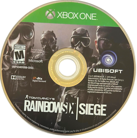 Tom Clancy's Rainbow Six: Siege [Advanced Edition] – Xbox One (XONE) disc for tactical first-person shooter video game
