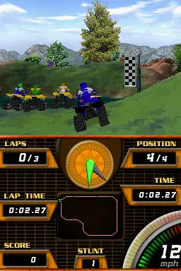 ATV Quad Frenzy gameplay for Nintendo DS (DS) off-road racing video game