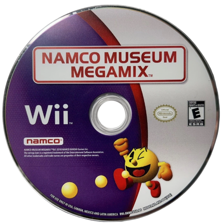 Namco Museum Megamix – Nintendo Wii (Wii) arcade classic compilation party video game disc