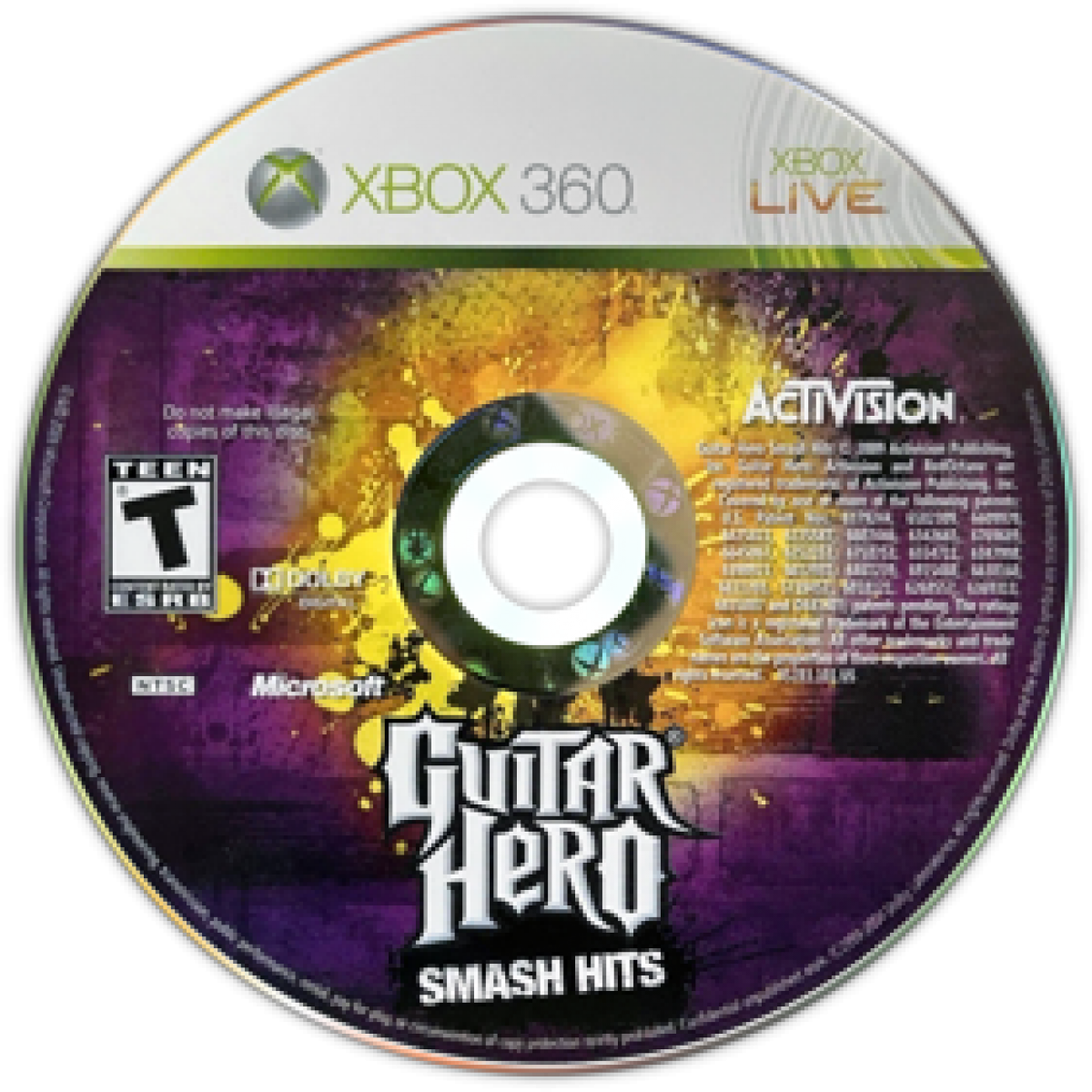 Guitar Hero Smash Hits Xbox 360 for rhythm music video game fans featuring classic rock songs iconic guitar tracks challenging note charts guitar drum bass and vocal gameplay multiplayer modes instrument controller support career progression and high energy musical performances collectible gaming appeal disc
