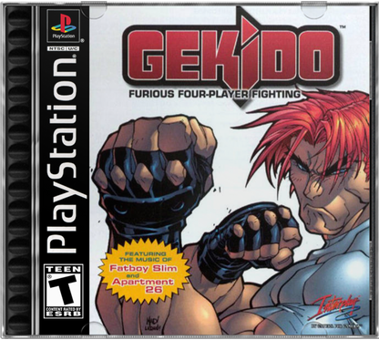 Gekido Urban Fighters PlayStation PS1 for fighting action video game fans featuring fast paced martial arts combat street fighting gameplay multiple playable characters powerful attacks urban environments arcade style action challenging enemies and classic PlayStation gameplay collectible gaming appeal cover art
