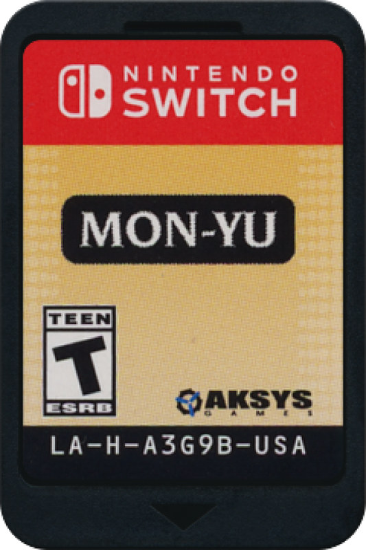 Mon-Yu Nintendo Switch Cartridge Art for the Nintendo Switch Video Game