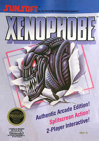 Xenophobe cover art for Nintendo Entertainment System (NES) video game