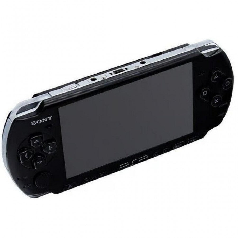 PSP 1000 console Sony PlayStation Portable handheld gaming system original PSP model widescreen LCD UMD disc media portable gaming device multimedia playback Sony PSP-1000 retro handheld console video game system front 
