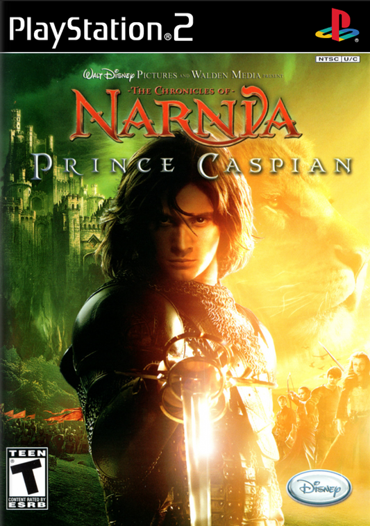 Chronicles of Narnia Prince Caspian PS2 PlayStation 2 action adventure game retro video game cover art