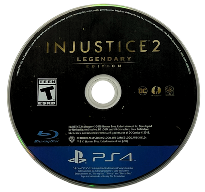 Injustice 2 [Legendary Edition] – PlayStation 4 (PS4) video game disc, superhero fighting game for PS4