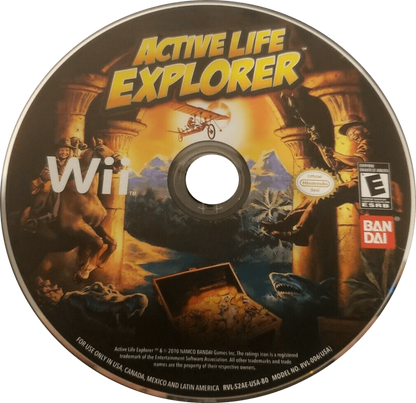Active Life: Explorer disc cover art for Nintendo Wii (Wii) video game