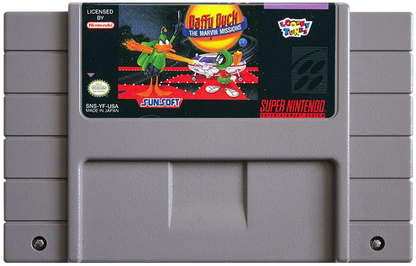 Daffy Duck: Marvin Missions cartridge for Super Nintendo Entertainment System (SNES) retro video game