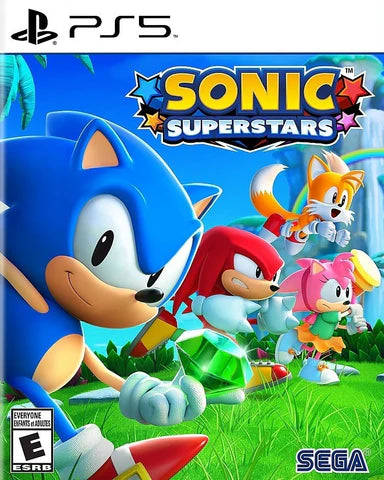 Sonic Superstars cover art for PlayStation 5 (PS5) platform action adventure video game