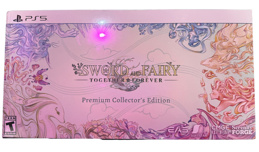Sword and Fairy Together Forever Premium Collector's Edition video game featuring action role playing gameplay Chinese fantasy adventure martial arts combat character development mystical environments story driven exploration magical abilities and premium collector's edition collectible gaming appeal retro video game collection collectible gaming appeal front