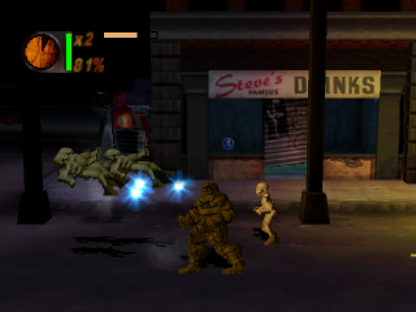Fantastic Four retro superhero action beat 'em up game for PlayStation 1 (PS1) gameplay