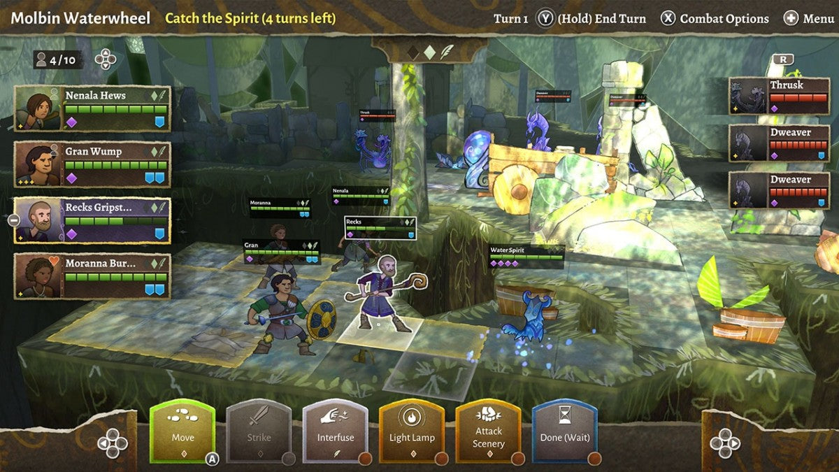 Wildermyth Nintendo Switch inspired design featuring fantasy tactical role playing adventure aesthetic procedurally generated storytelling turn based squad combat evolving heroes rich character development hand illustrated visuals and epic campaign gameplay presentation gameplay 