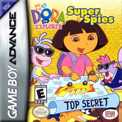 Game Boy Advance Dora the Explorer Super Spies adventure game cover art