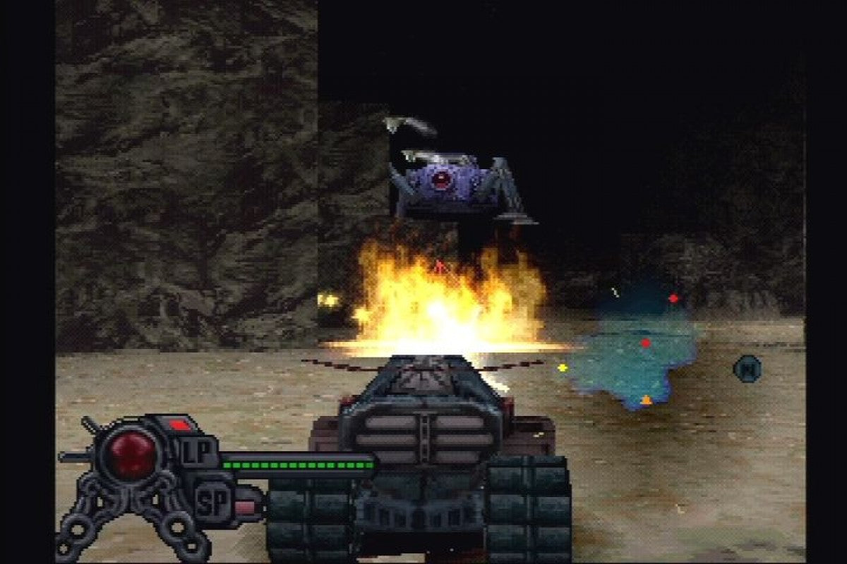 Blaster Master: Blasting Again retro sci-fi action platform shooter game for PlayStation 1 (PS1) gameplay