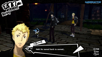 Persona 5 Royal Nintendo Switch inspired design featuring stylish JRPG life simulation aesthetic Phantom Thieves story school life exploration turn based combat supernatural palace infiltration vibrant anime visuals and character driven narrative presentation gameplay