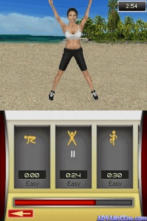 Jillian Michaels' Fitness: Ultimatum 2010 gameplay for Nintendo DS (DS) fitness exercise training video game