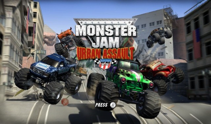 Monster Jam: Urban Assault – Nintendo Wii (Wii) monster truck racing arcade sports video game title screen