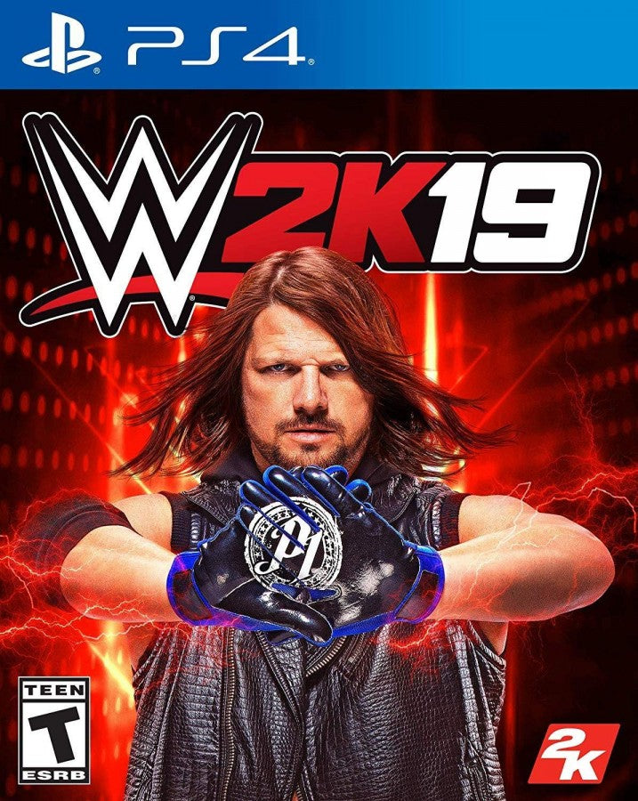 WWE 2K19 – PlayStation 4 (PS4) video game cover image, professional wrestling sports game.