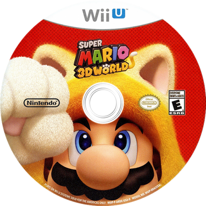 Super Mario 3D World disc cover art for Nintendo Wii U (WiiU) video game 