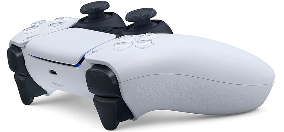 PlayStation 5 DualSense Wireless Controller new official white accessory immersive gaming haptic feedback adaptive triggers side of controller