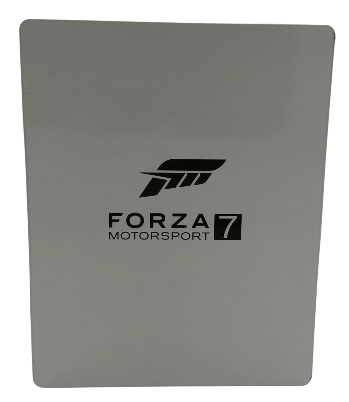 Forza Motorsport 7 Ultimate Edition Steelbook Xbox One XONE racing simulation game Microsoft Studios Turn 10 Studios motorsport racing cars hypercars track racing realistic driving physics automotive racing game collector steelbook edition Xbox racing game disc edition ultimate content pack bonus cars tracks garage customization driving simulator back cover 