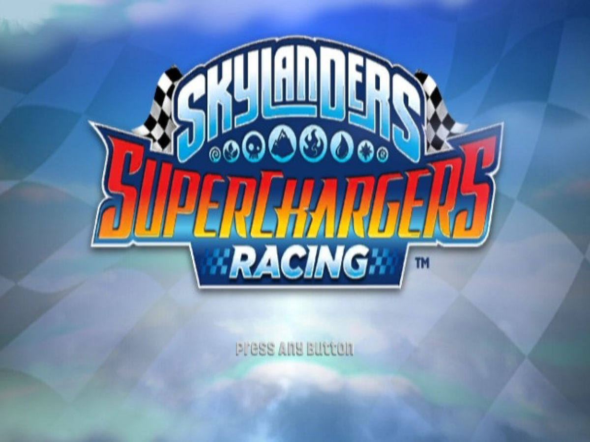Skylanders: SuperChargers Racing – Nintendo Wii (Wii) kart racing action toys-to-life video game title screen