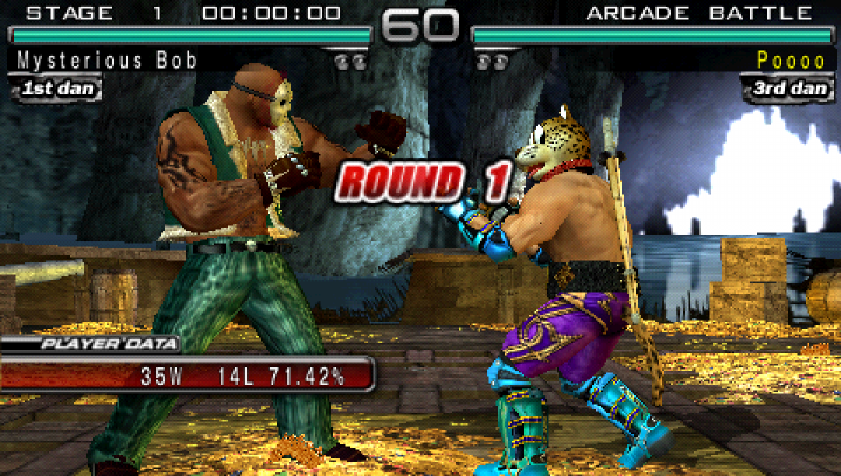 Tekken Dark Resurrection PlayStation Portable PSP video game featuring 3D fighting gameplay iconic Tekken characters martial arts combat special moves combo attacks arena battles competitive matches character customization and classic handheld PlayStation gameplay retro video game collection collectible gaming appeal gameplay