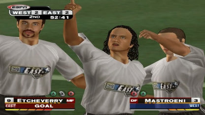 ESPN MLS ExtraTime 2002 for Xbox Original featuring intense soccer sports gameplay gameplay