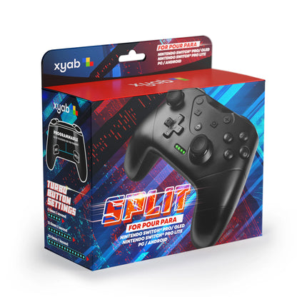SPLIT Pro Wireless Controller for Nintendo Switch ergonomic wireless gaming controller featuring dual analog sticks textured grips responsive buttons and enhanced Nintendo Switch multiplayer experience