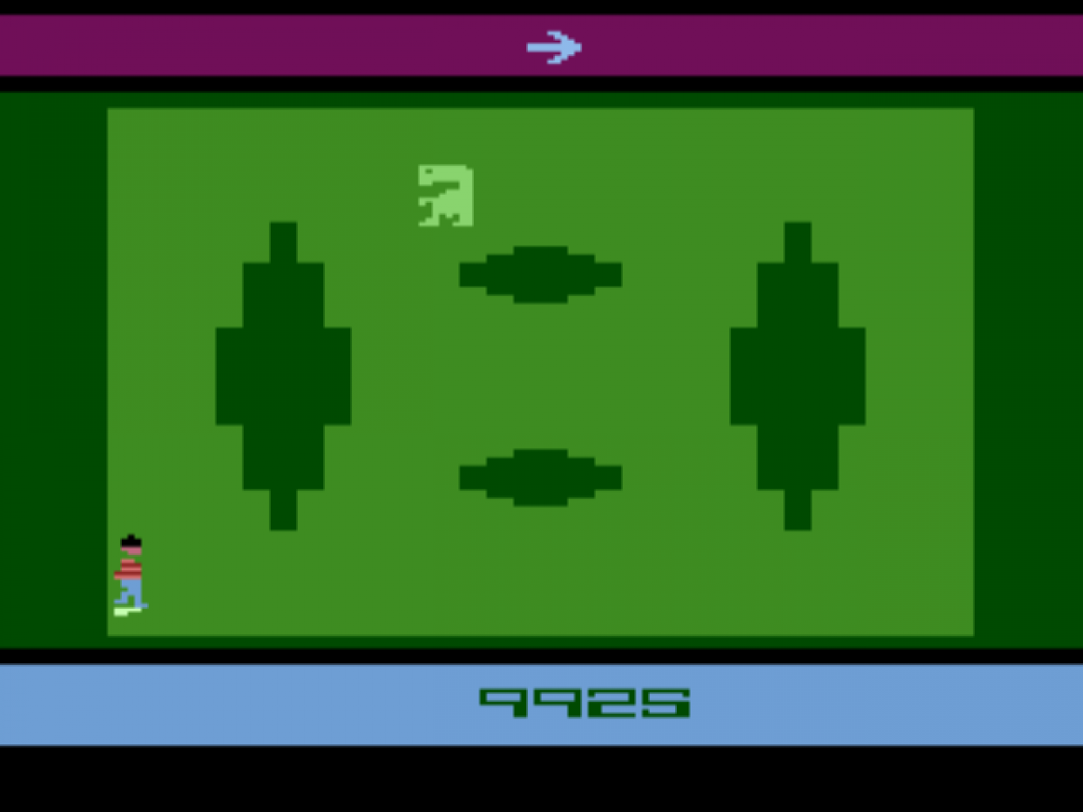 Joust for Atari 2600 with classic arcade-style flying and lance combat gameplay theme screenshot