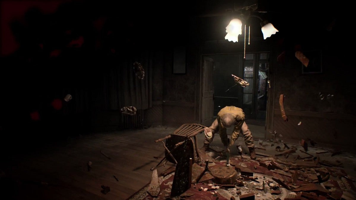 Resident Evil 7 Biohazard PlayStation Hits edition for the PlayStation 4 featuring first person survival horror gameplay with atmospheric exploration puzzle solving intense combat and a story driven experience set in the Baker family estate gameplay