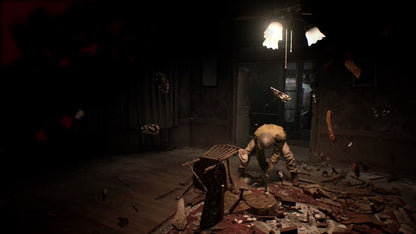 Resident Evil 7 Biohazard PlayStation Hits edition for the PlayStation 4 featuring first person survival horror gameplay with atmospheric exploration puzzle solving intense combat and a story driven experience set in the Baker family estate gameplay