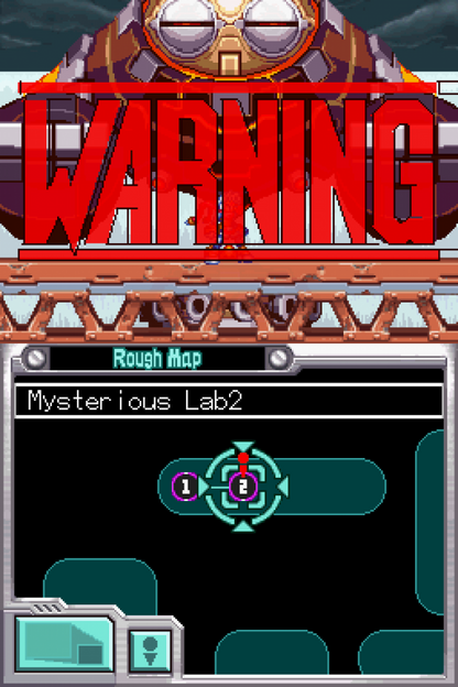 Mega Man ZX Advent Nintendo DS game featuring fast-paced action platforming and transformation-based Mega Man gameplay screenshot