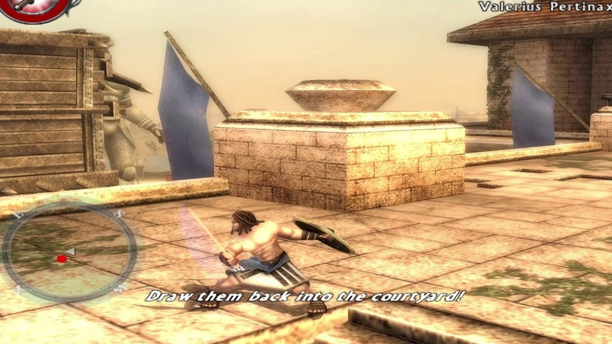 Spartan Total Warrior GameCube game featuring large-scale hack-and-slash combat and ancient warfare action gameplay screenshot