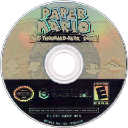 Paper Mario: The Thousand-Year Door – GameCube (GC) Front Disc Art for this GameCube Video Game 