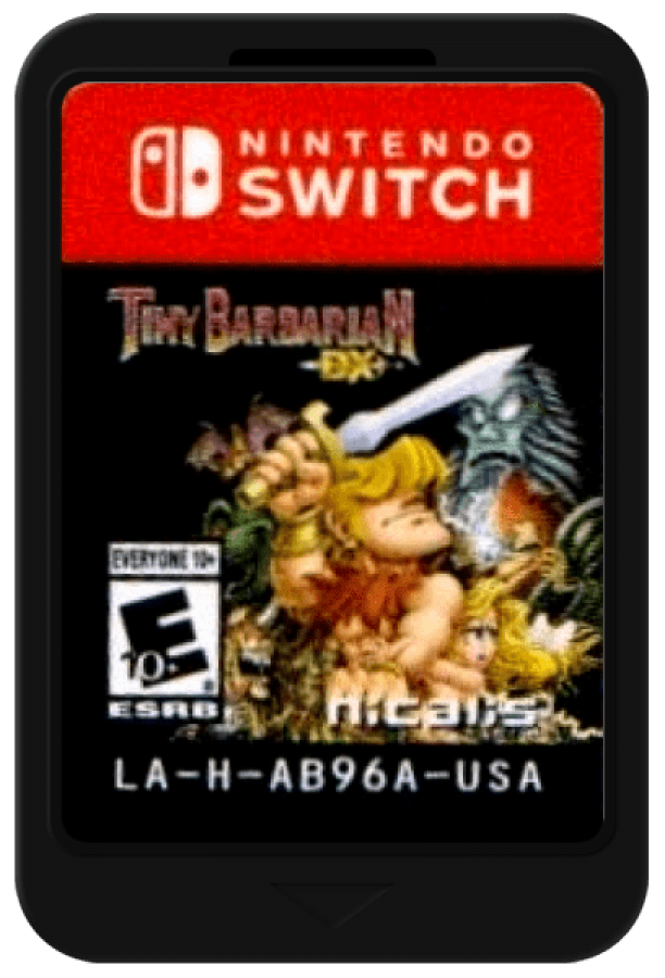 Tiny Barbarian DX cartridge for Nintendo Switch NS video game
