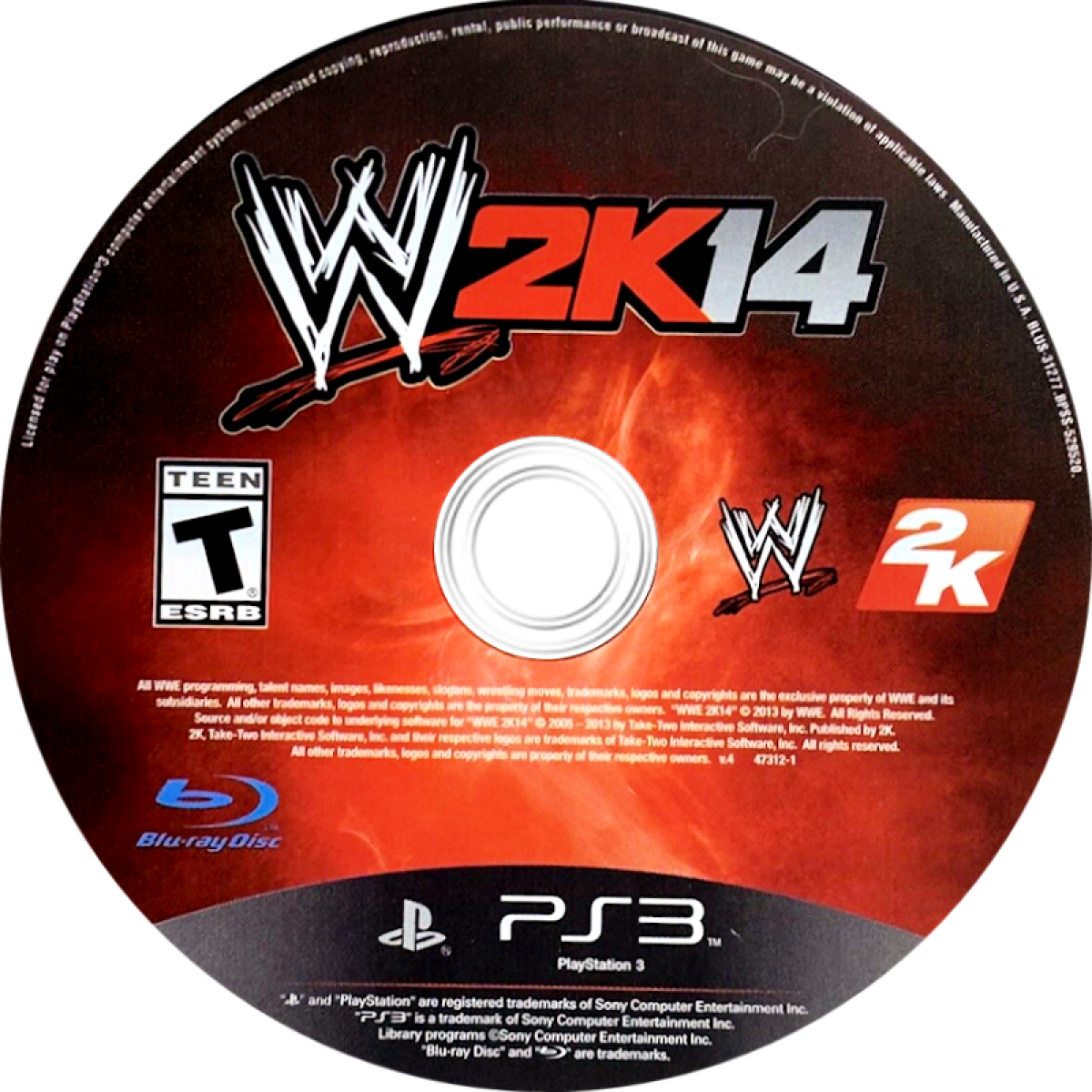 WWE 2K14 PlayStation 3 PS3 for retro video game enthusiasts featuring professional wrestling gameplay authentic WWE Superstars and Legends realistic ring action signature moves career and universe modes competitive multiplayer matches and collectible gaming appeal disc