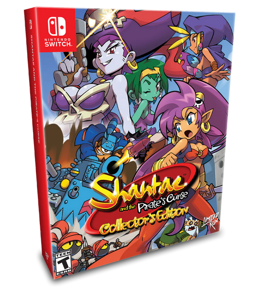Shantae and the Pirates Curse Limited Run Collectors Edition cover art for Nintendo Switch NS video game