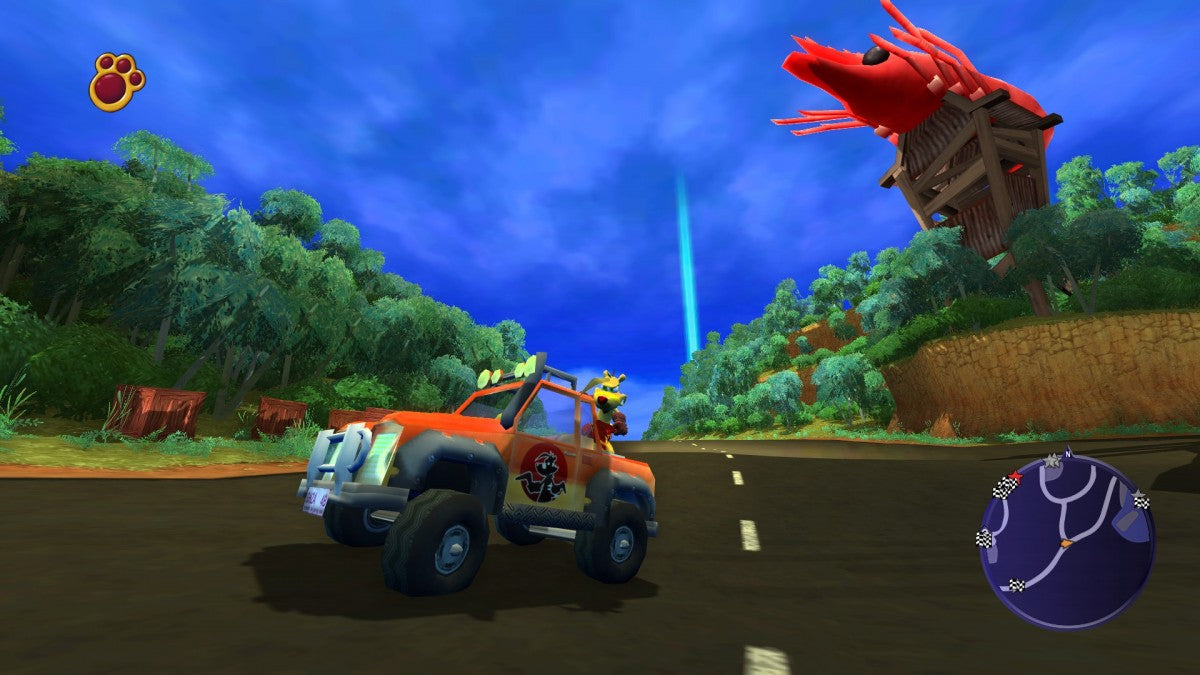Ty the Tasmanian Tiger 2 Bush Rescue for PlayStation 2 action platformer video game featuring open hub worlds boomerang based combat Australian themed environments and classic cartoon style adventure experience gameplay