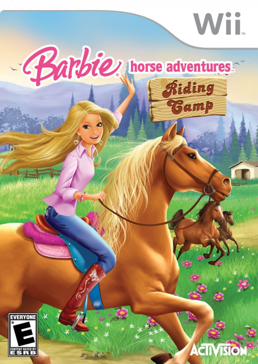Barbie Horse Adventures: Riding Camp cover art for Nintendo Wii (Wii) video game 