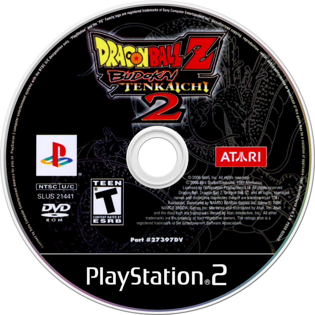 Dragon Ball Z Budokai Tenkaichi 2 PlayStation 2 PS2 3D fighting action video game massive character roster destructible environments beam struggles transformations flying combat Dragon Dash mechanic story mode covering Saiyan to Buu sagas disc