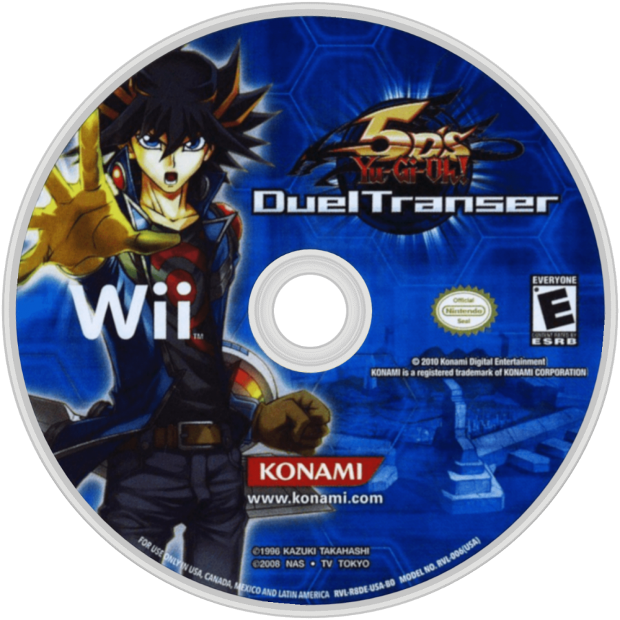 Yu-Gi-Oh 5D's: Duel Transer disc art for Nintendo Wii (Wii) video game 