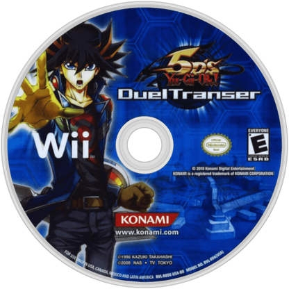 Yu-Gi-Oh 5D's: Duel Transer disc art for Nintendo Wii (Wii) video game 