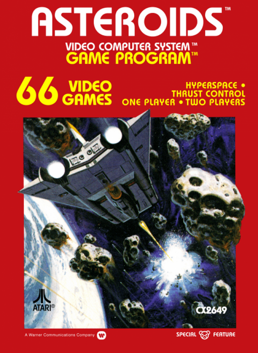 Asteroids cover art for Atari 2600 (2600) video game