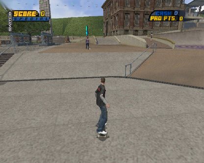 Tony Hawk's Pro Skater 4 PlayStation 2 PS2 video game featuring skateboarding action gameplay professional skaters trick combos grinding ramps skate parks career mode challenges high score objectives and classic 128 bit PlayStation 2 gameplay retro video game collection collectible gaming appeal gameplay